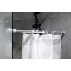 Drążek rozporowy na zasłonkę prysznicową AWD INTERIOR 0230 srebrny 70-120 cm #4
