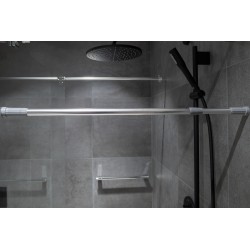 Drążek rozporowy na zasłonkę prysznicową AWD INTERIOR 0230 srebrny 70-120 cm #5