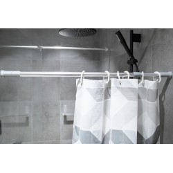 Drążek rozporowy na zasłonkę prysznicową AWD INTERIOR 0232 srebrny 110-200 cm #3