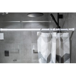 Drążek rozporowy na zasłonkę prysznicową 140-260 cm biały #3