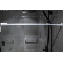 Drążek rozporowy na zasłonkę prysznicową 140-260 cm biały #5
