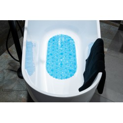 Mata antypoślizgowa do wanny AWD INTERIOR 0813 niebieska transparentna 69 x 35 cm PVC #2
