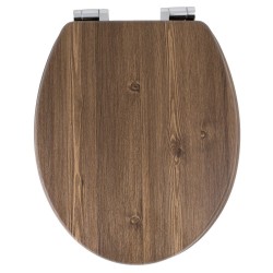 Deska sedesowa wolnoopadająca AWD INTERIOR MDF Orzech 1065 wzór drewna brązowa #1