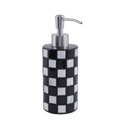 Dozownik do mydła Pierre masa perłowa szachownica #1