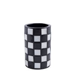 Kubek łazienkowy AWD INTERIOR Pierre 1234 masa perłowa szachownica #1