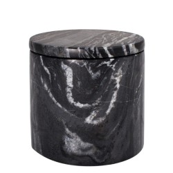 Pojemnik kosmetyczny Q-BATH Premium Decor czarny szary marmur #1