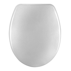 Deska sedesowa wolnoopadająca AWD INTERIOR Disco 1697 srebrna duroplast