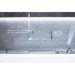 Półka pod prysznic AWD INTERIOR 0053 druciana chromowana przykręcana #2