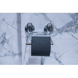 Uchwyt na papier toaletowy AWD INTERIOR 0995 srebrny przyssawki #3