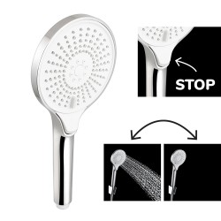 Słuchawka prysznicowa STOP z przyciskiem zatrzymującym wodę