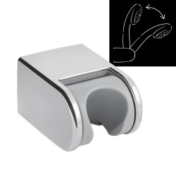Uchwyt na słuchawkę prysznicową regulowany AWD INTERIOR 1120 srebrny ruchomy