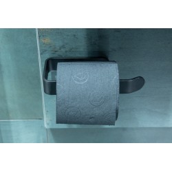 Uchwyt na papier toaletowy samoprzylepny czarny mat #2