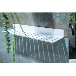 Półka ścienna AWD INTERIOR 1801 samoprzylepna biała aluminium #5